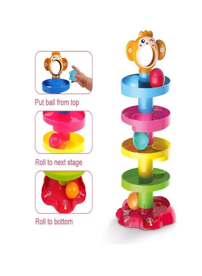 Toy Vibes لعبة كرة رول الممتعة - لعبة منحدر دوار بخمس طبقات - Image 5